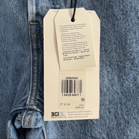 NWT Levi’s Wedgie Straight High Button Fly Jeans - Picture 9 of 10